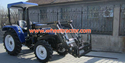 Tractor Front End Loader with Bale Fork
