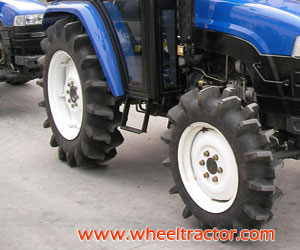 Tractor with Paddy Field Tire
