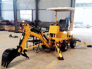 Diesel Engine Towable Backhoe