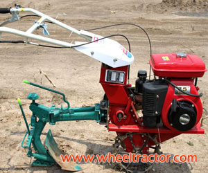 Garden Tiller With Plough Trailer