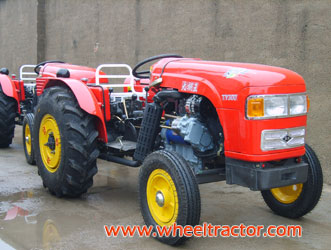 Tractor with Lower Muffler