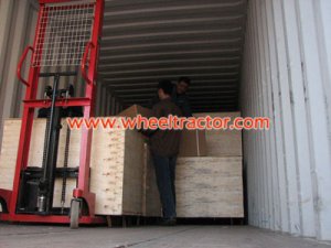 Walking Tractor Loading Into Container